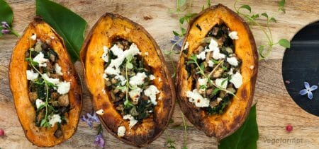 Oppskrift på Sommerlige søtpoteter – Vegetarmat.org