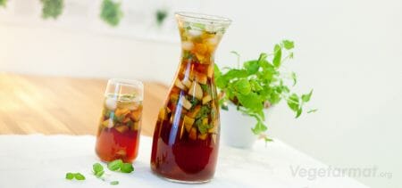 Oppskrift på Iste med fersken – Vegetarmat.org