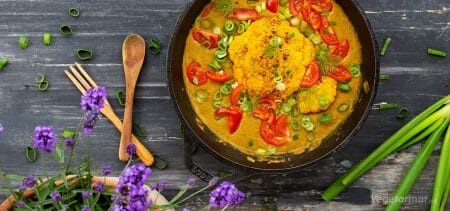 Oppskrift på Helbakt blomkål med daal – Vegetarmat.org