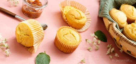 Oppskrift på Cornbread Muffins – Vegetarmat.org