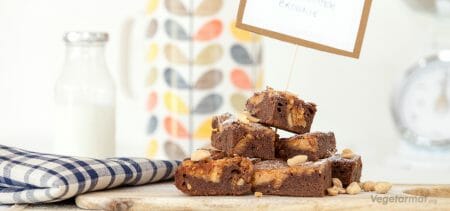 Oppskrift på Peanut butter brownie – Vegetarmat.org