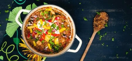 Oppskrift på Chili con quinoa – Vegetarmat.org